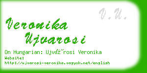 veronika ujvarosi business card